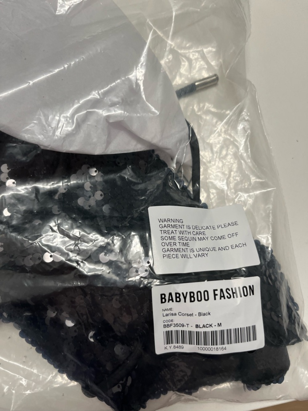 Babyboo Fashion Black Larissa Corset